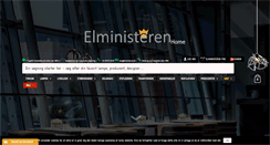 Desktop Screenshot of elministeren.dk