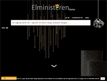 Tablet Screenshot of elministeren.dk